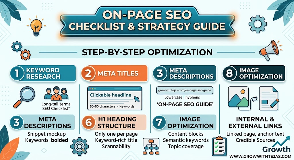 On-Page SEO Checklist & Strategy Guide: Step-by-Step Optimization